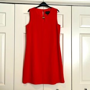 Frank Lyman coral colored A-line style dress size 10.